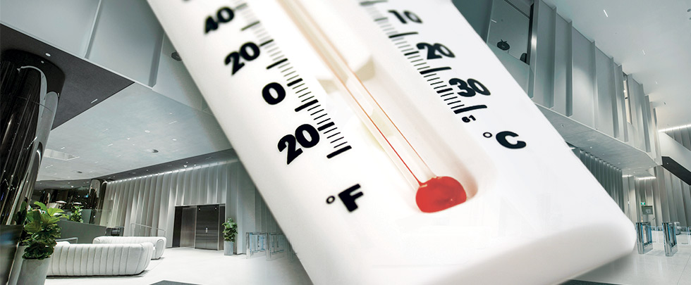How does ambient temperature affect LED lighting?
